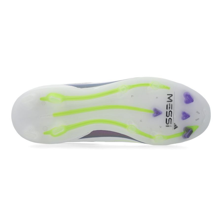 adidas F50 Messi Pro FG Triunfo Estelar - Blanc/Noir/Violet Enfant