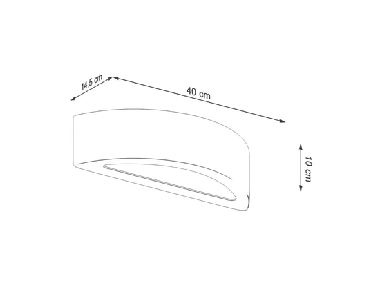 SOLLUX LIGHTING - Applique atena béton