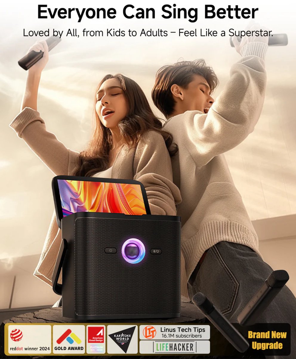 Ikarao Shell S3 Party Speaker Karaoke Set