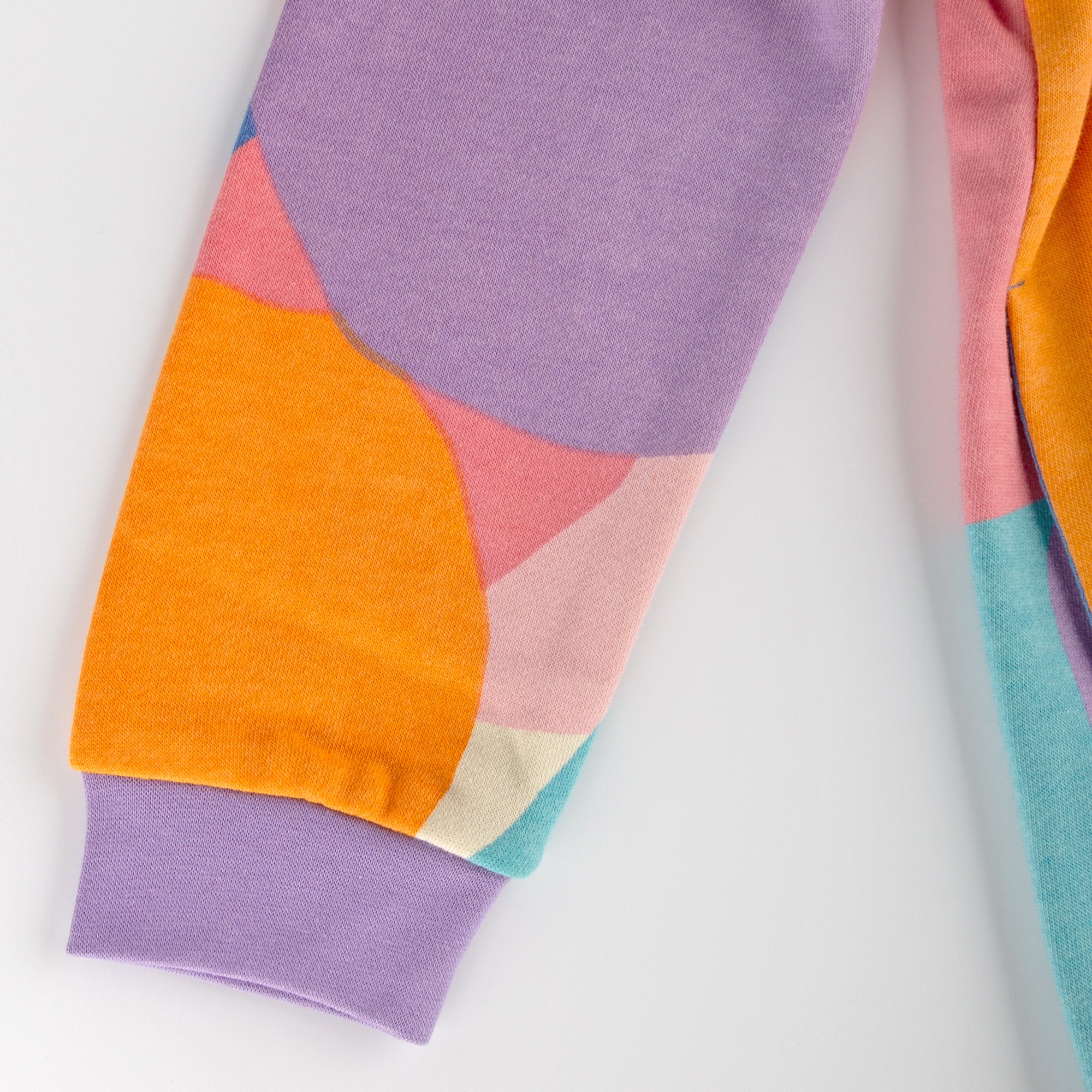 Sweatshirt M - SKATING FLAMINGO PATTERN in bunt