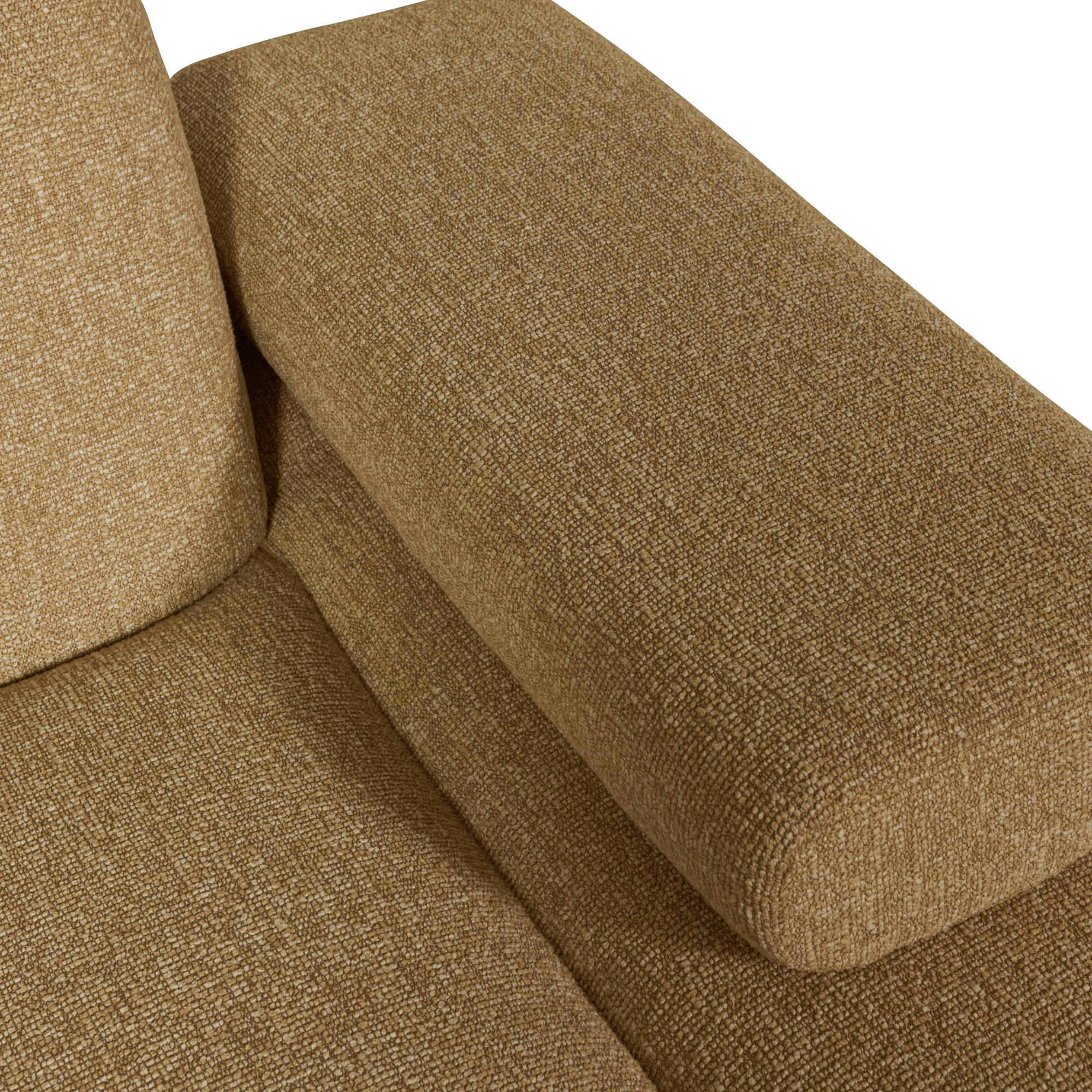 Chaise Longue Mojo Element Mojo Chaise Longue Element Rechts - Bouclé - Geel/Bruin Melange