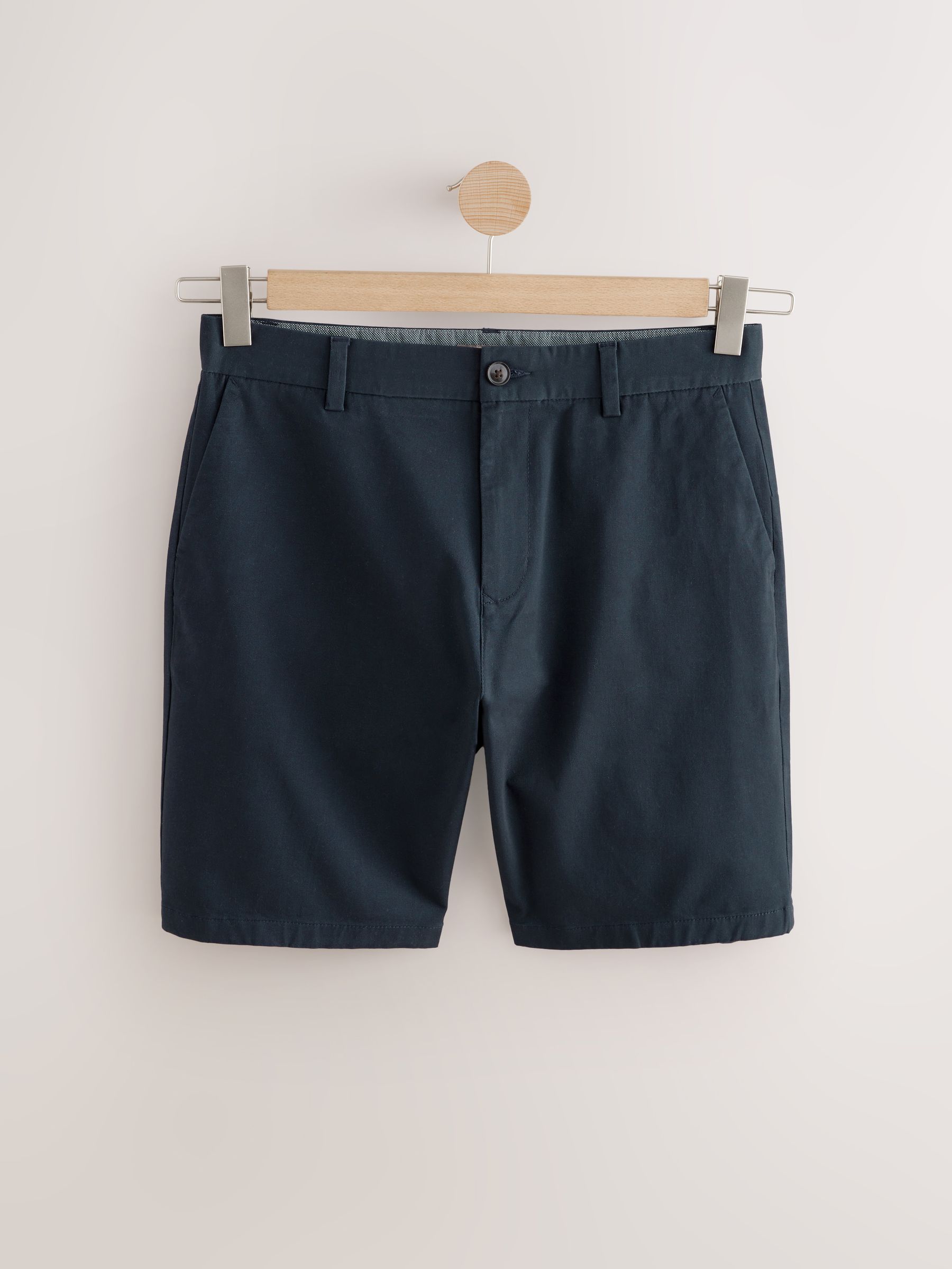 Zwart/marineblauw/antraciet - Straight fit - Set van 3 chinoshorts met stretch