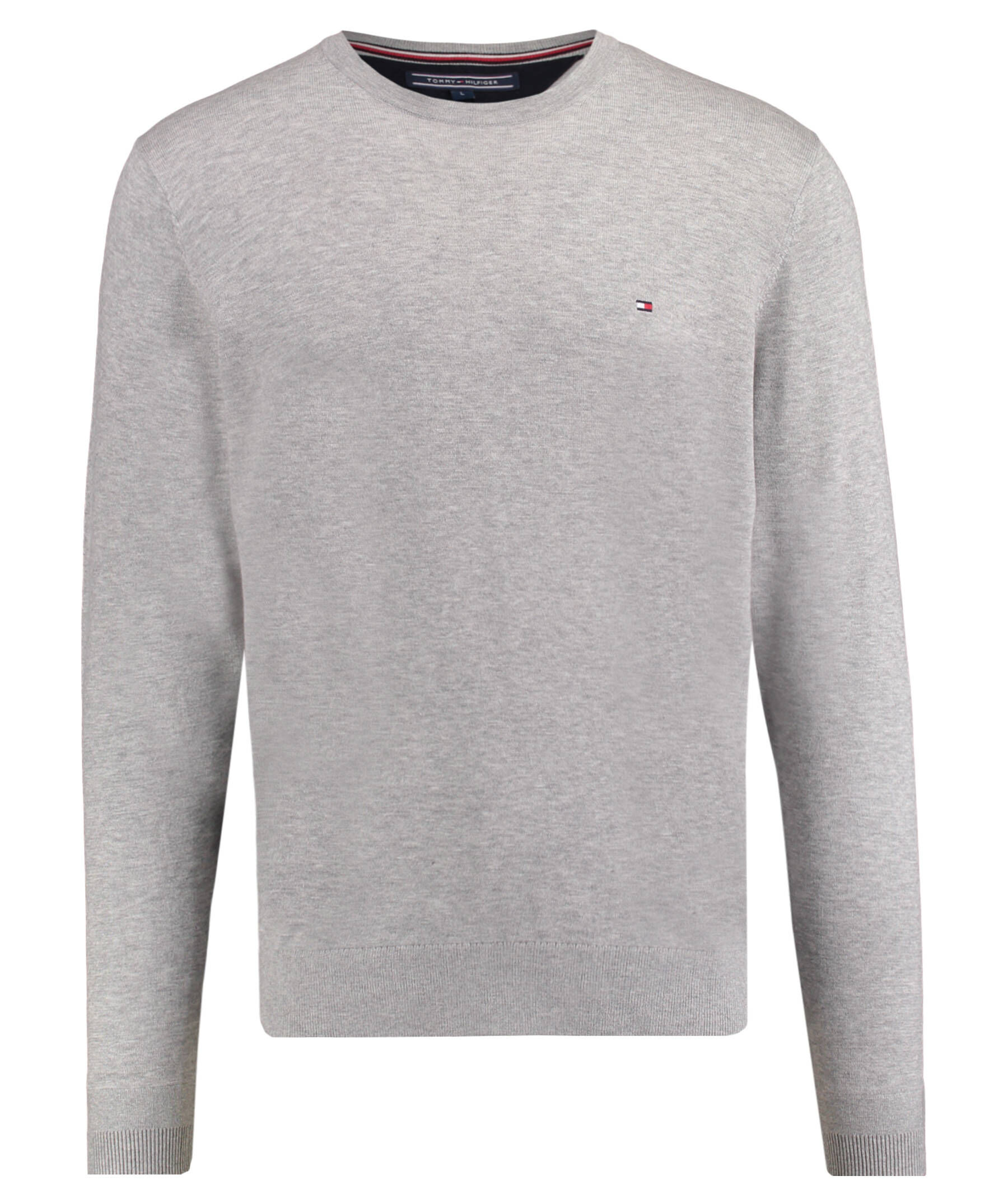 Tommy Hilfiger| Herren Strickpullover aus Baumwolle mit Seide