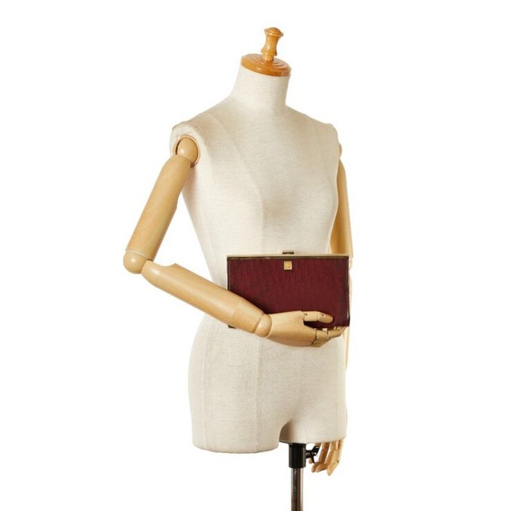 Dior Vintage Dior Clutch Red