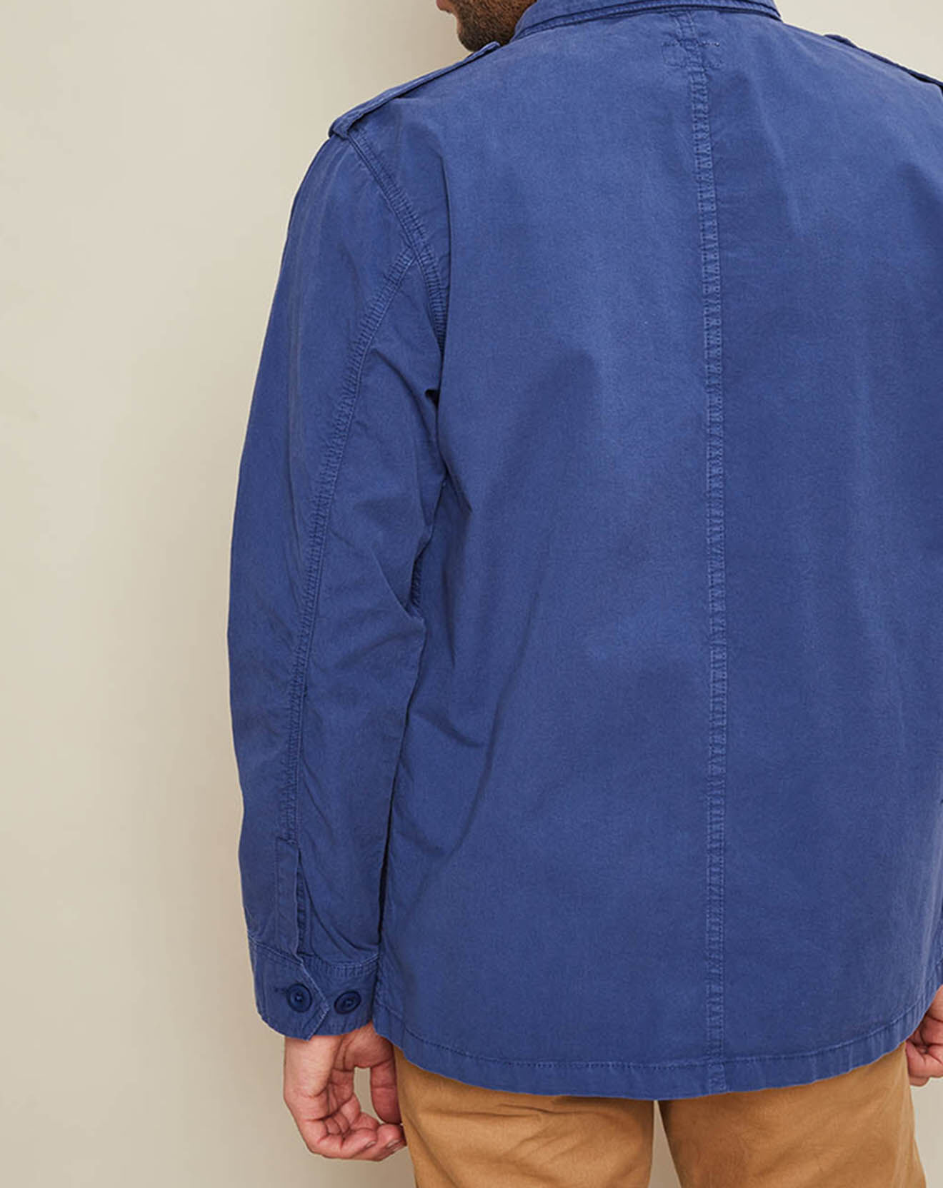 Hartford Veste Joshua saharienne bleu cobalt