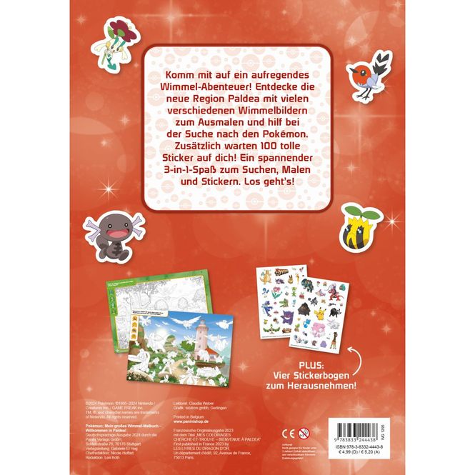 Pokémon - Mein grosses Wimmel-Malbuch - Willkommen in Paldea!