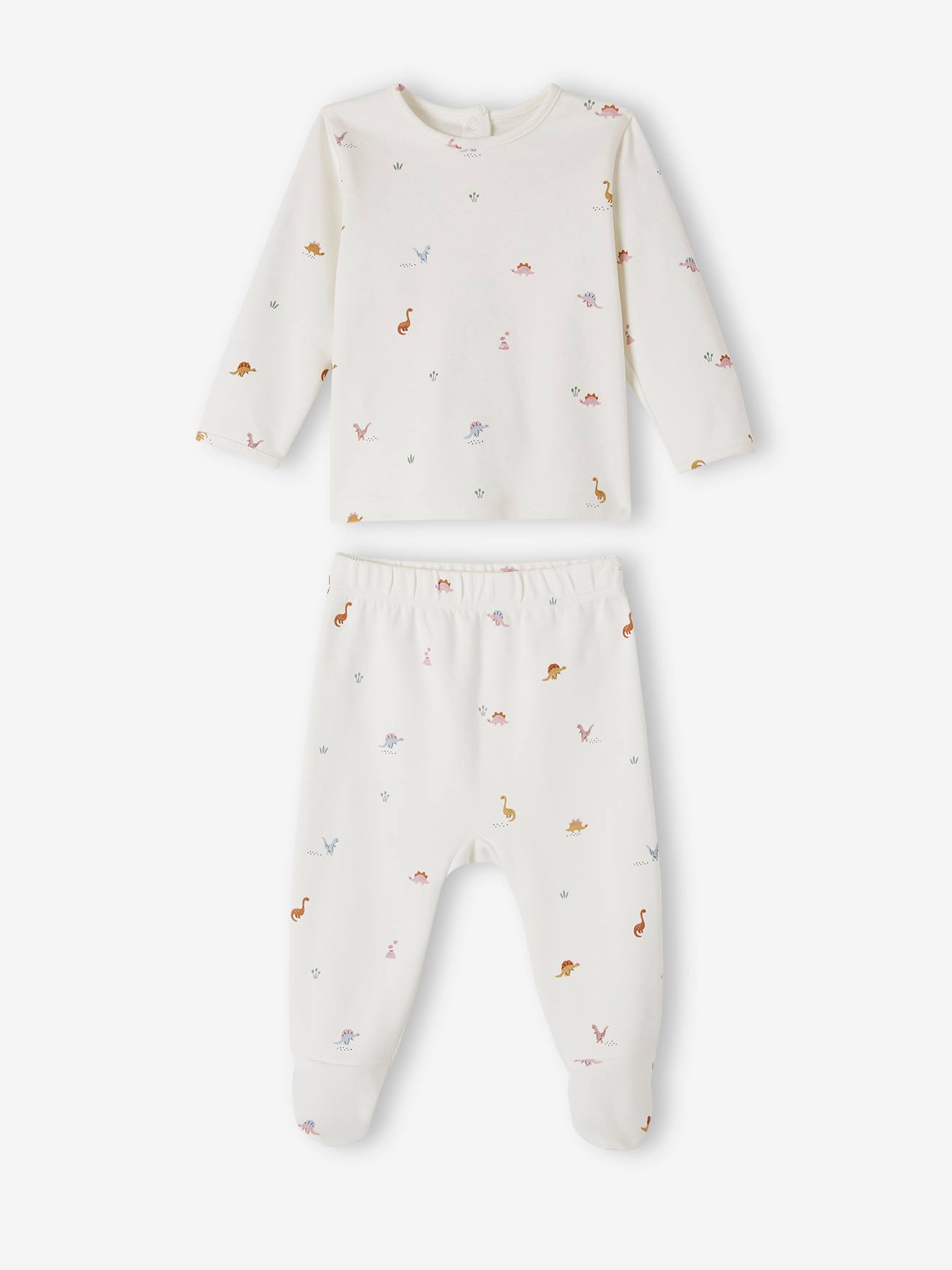 Pacote com 2 pijamas de bebê interlock 