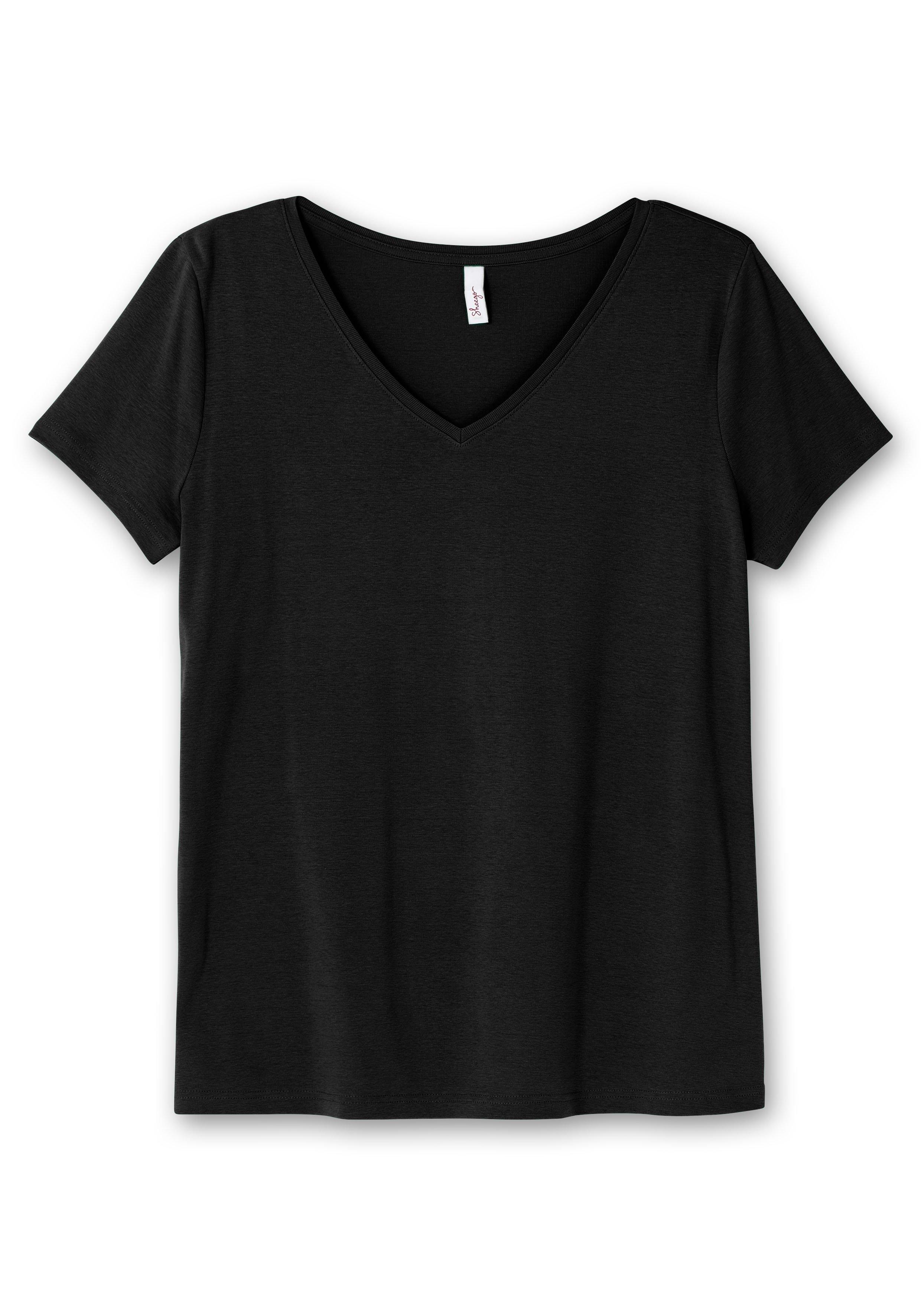 T-Shirt mit V-Ausschnitt