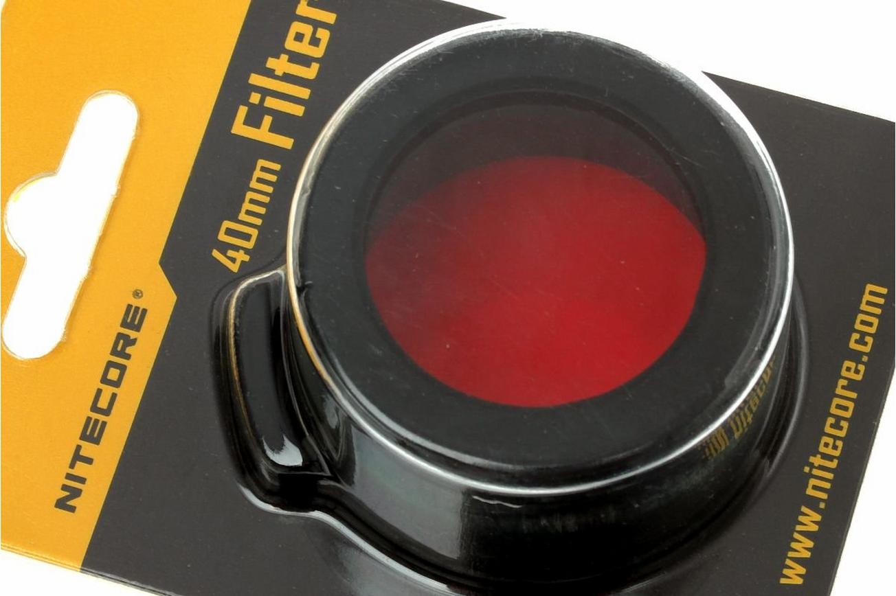 Nitecore filter, rood, 40 mm