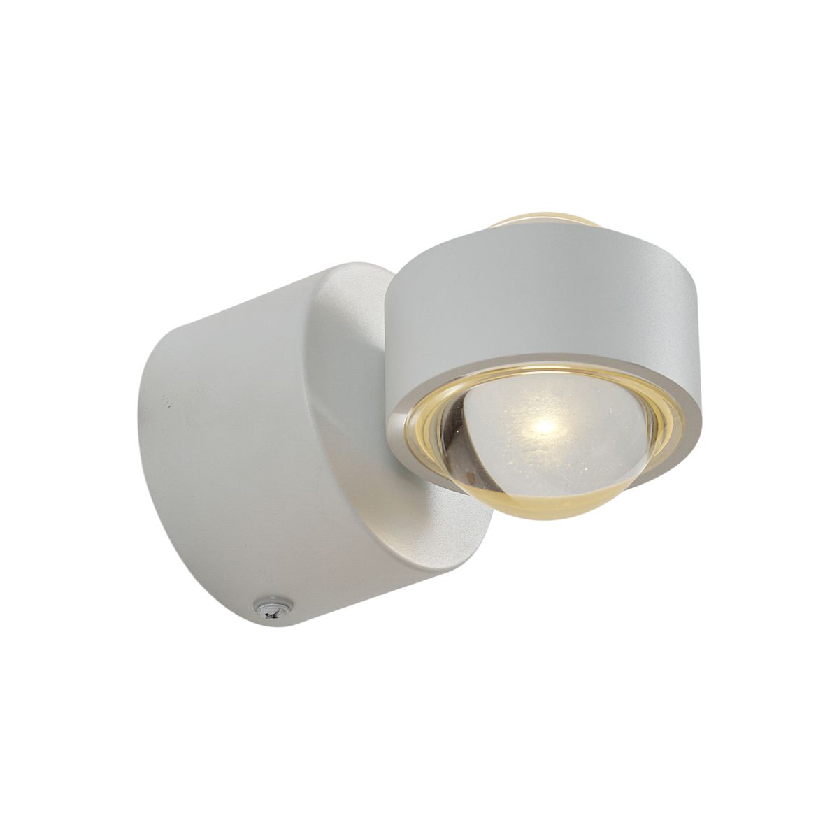 Design wandlamp wit incl. LED IP44 - Lens
