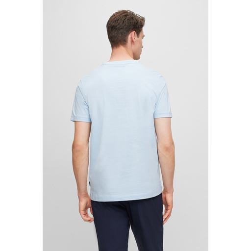 Boss Black Logo T-shirt, Light Pastel Blue, S