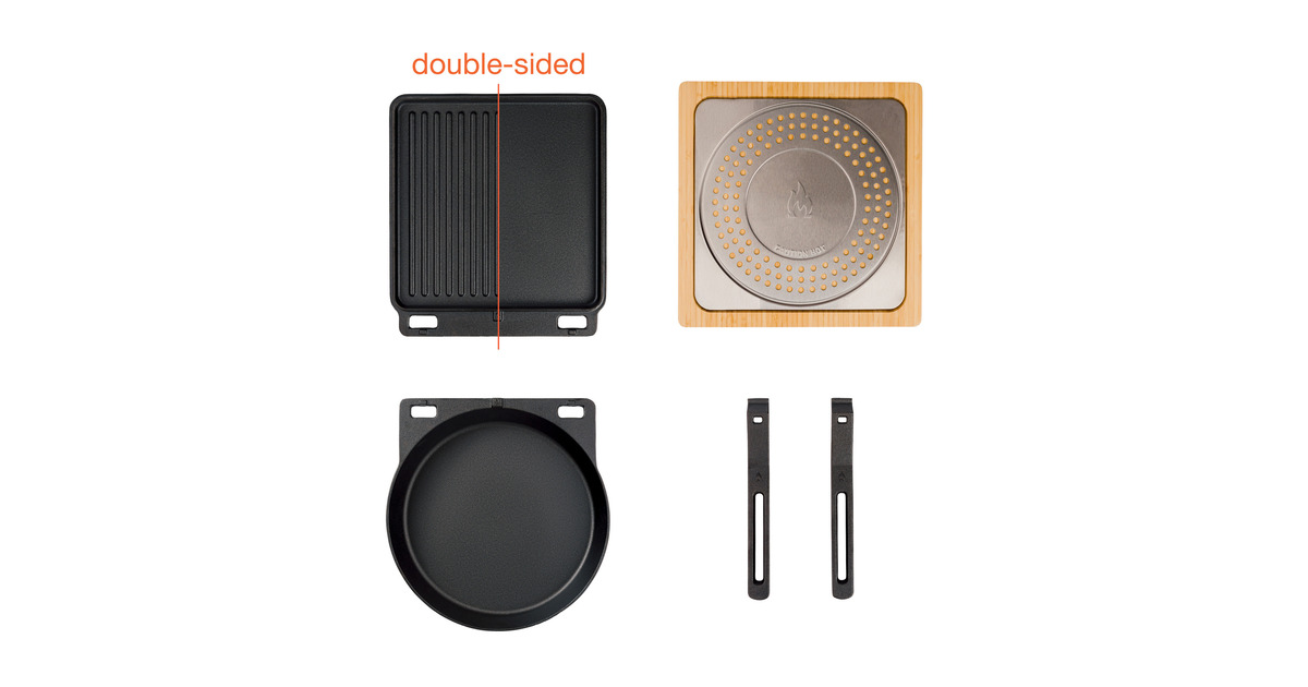 Solo StovePi-Set met Gietijzeren Kookgerei grillplaat  (30 cm)