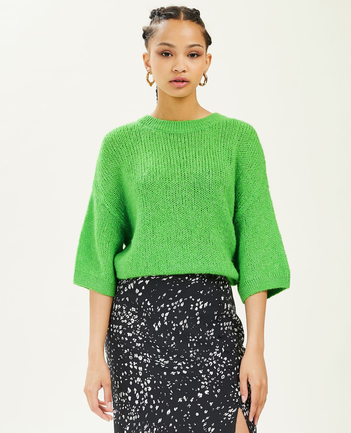 Pull manches courtes - Vert