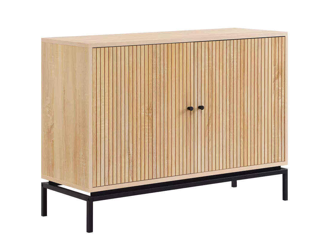 Buffet 2 portes effet bois 110 cm - Talia