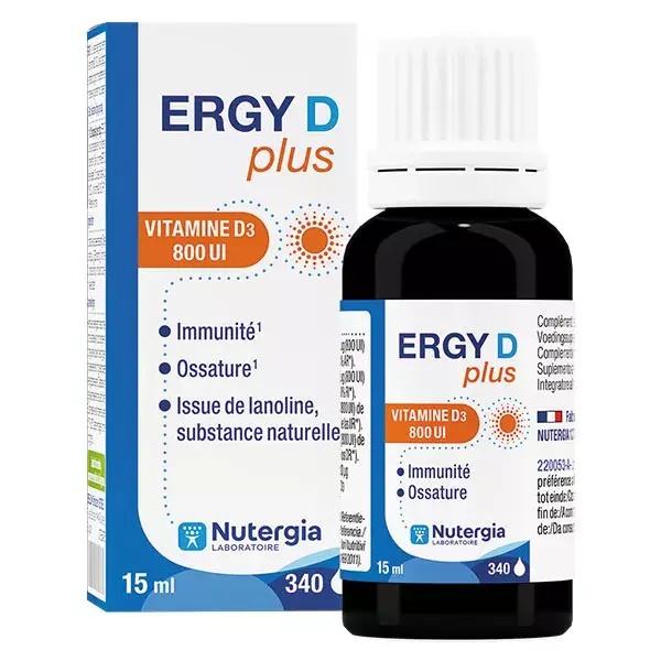 Nutergia Ergy D Plus Vitamina D3 800 UI 15ml