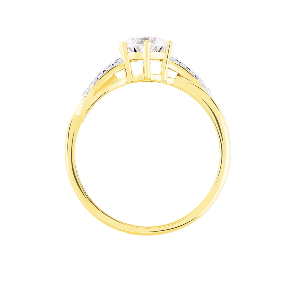 Bague Filipa Or Bicolore Oxyde De Zirconium