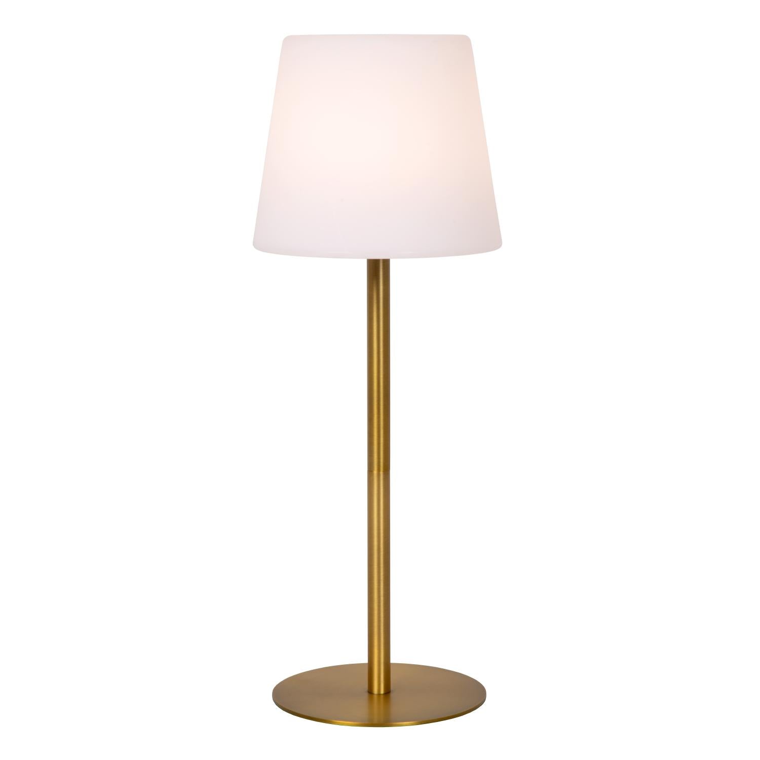 Lucide TYON Tafellamp - Mat Goud | Messing