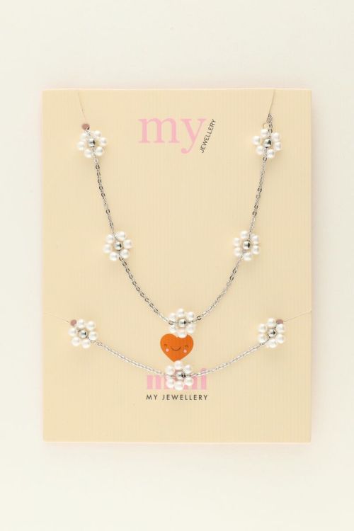 Kinder giftbox bloemen ketting & armband
