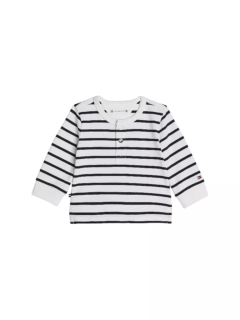 TOMMY HILFIGER Baby Langarmshirt weiss