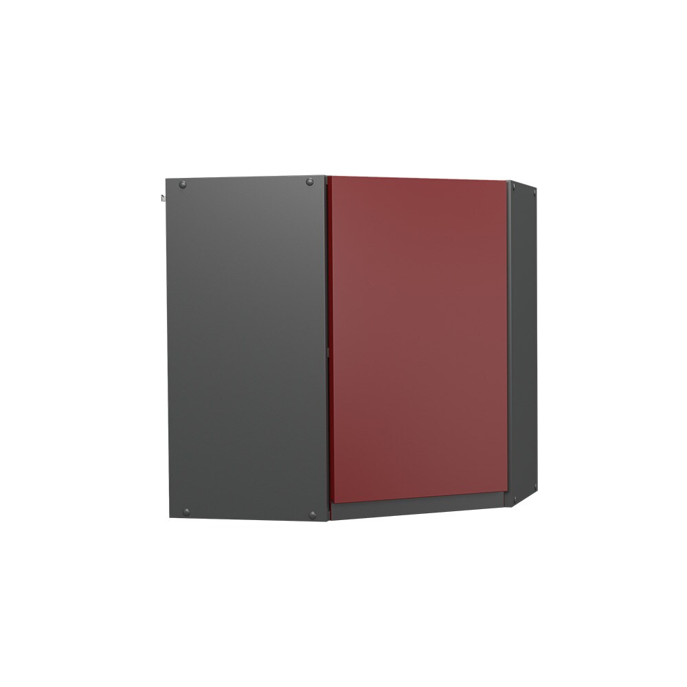 Vicco Eckhängeschrank Küchenschrank Küchenmöbel R-Line J-Shape Anthrazit Rot 57 cm modern