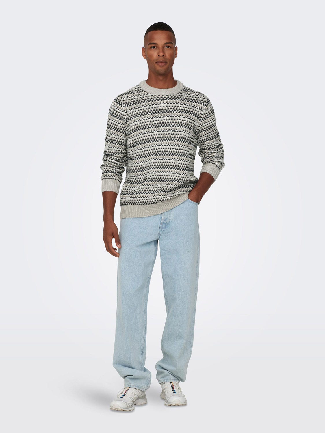ONLY & Sons  Musa Regular 3 structuur Crew Knit