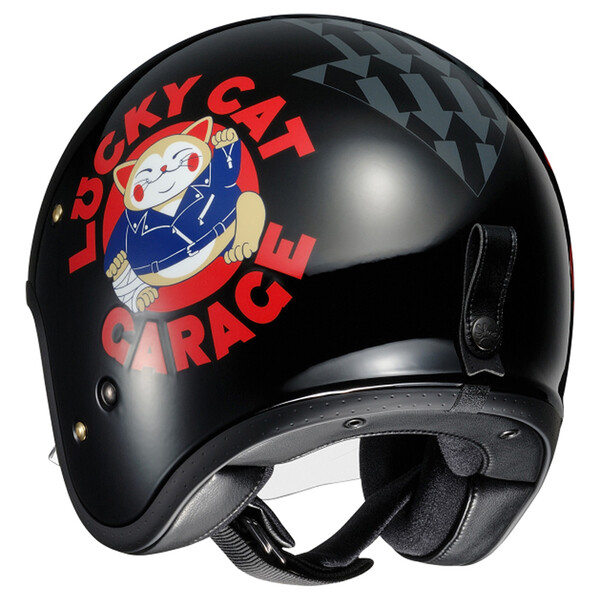 Shoei - Casque J-O Lucky Cat Garage TC-5 / Noir / Rouge