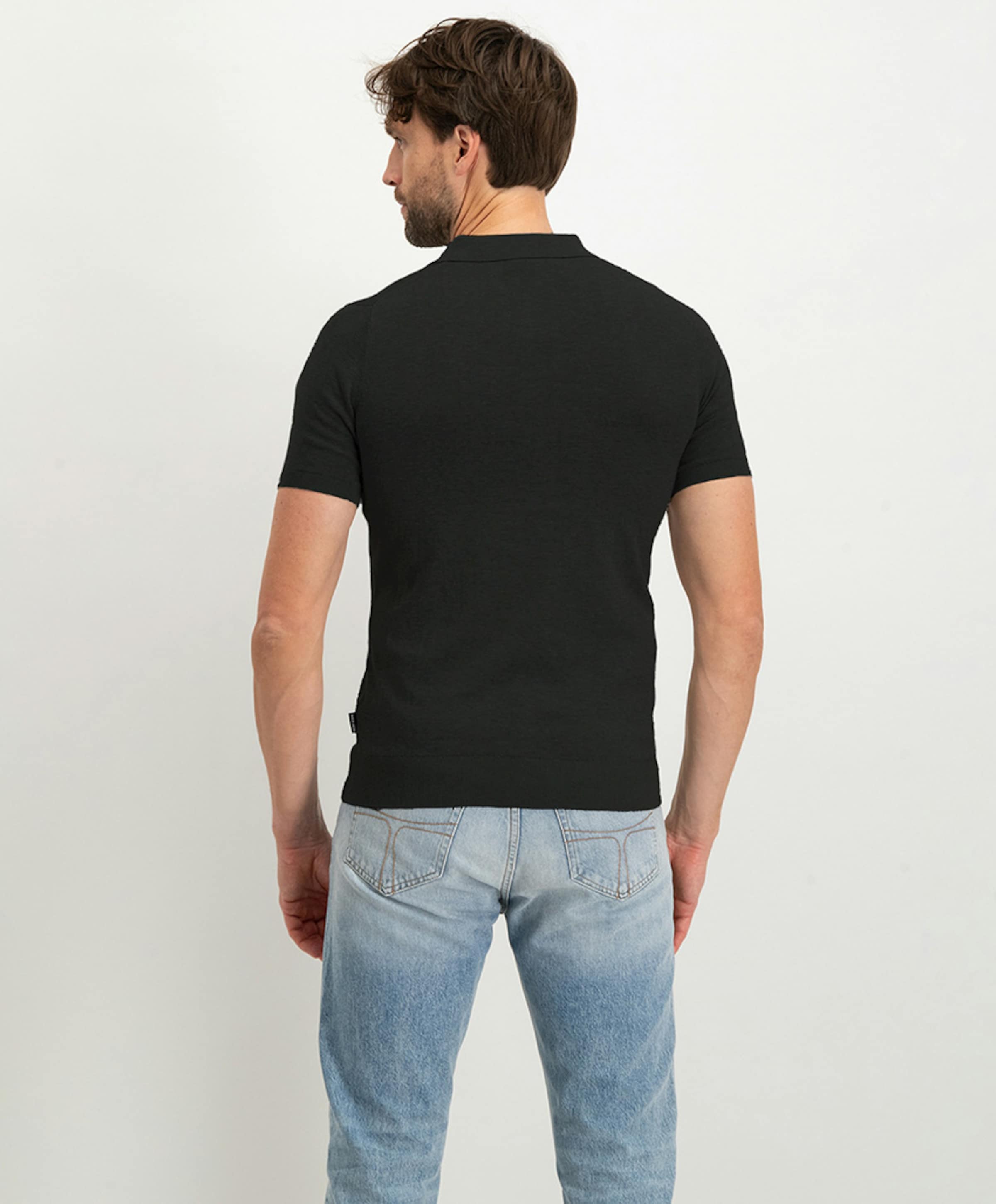 Saint Steve Heren polo zwart