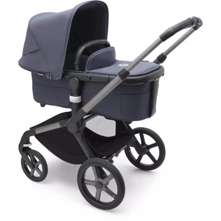 bugaboo Kinderwagen Fox 5 mit Liegewanne und Sitz GraphiteStormy Blue