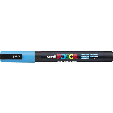 Posca PC3M vandbaseret tusch - lyseblå