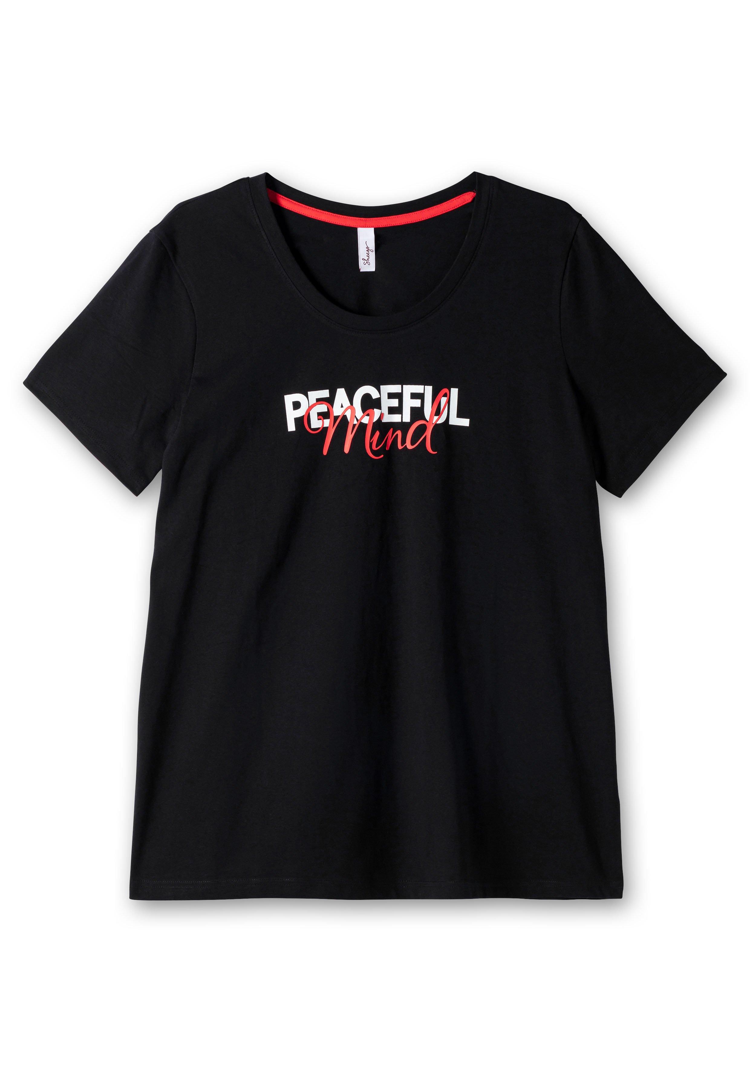T-Shirt mit Statement-Frontdruck