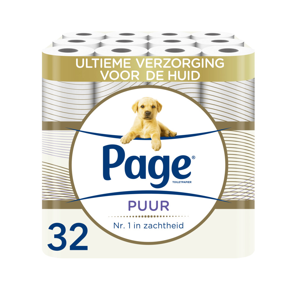 8x Page Toiletpapier Puur 3-laags4 stuks