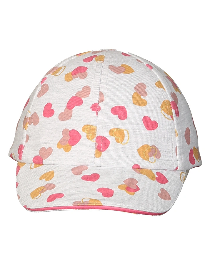 Basecap HERZEN in grau melange