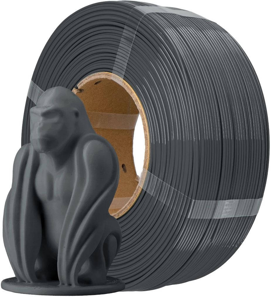 AzureFilm  PCTG Refill Grey, 1,75 mm / 1000 g    Leicht zu verarbeitendes Material mit hoher Temperaturbeständigkeit in Grey, ohne Spule
