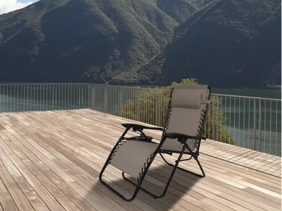 Fauteuil de jardin relax zéro gravité 