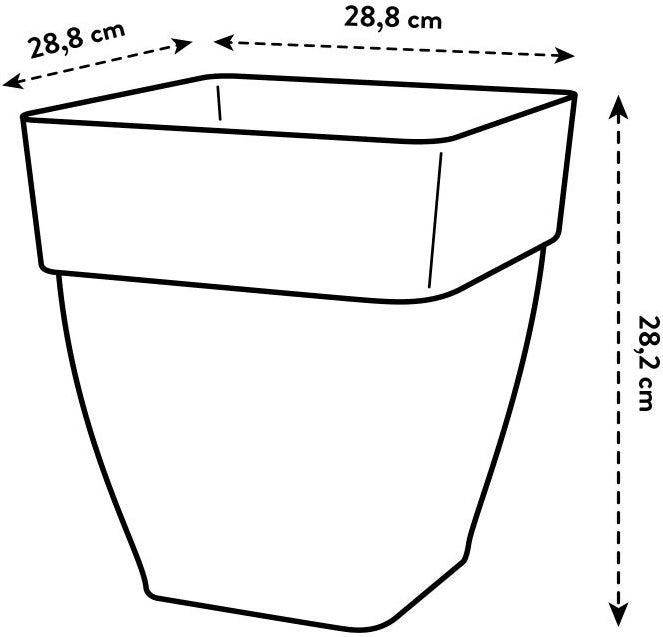 Elho bloempot Vibia Campana terracotta 28,8 x 28,8 x 28,2 cm