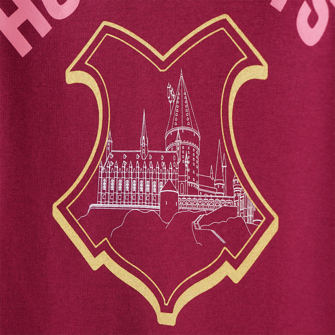 Yigga Harry Potter Hoodie mit großem Print dunkelrot