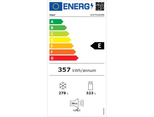 HAIER - Réfrigérateur 4 portes HCR7918EIMB