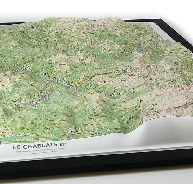 CARTE RELIEF CHABLAIS EST