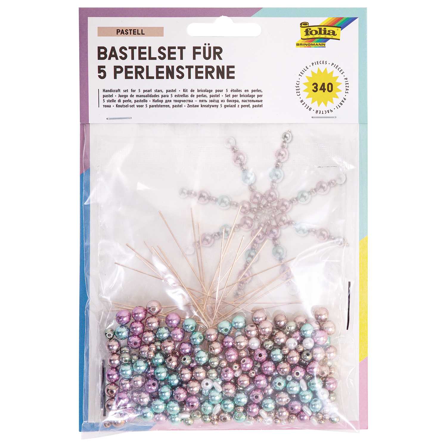 Perlensterne Set pastell 340 teilig