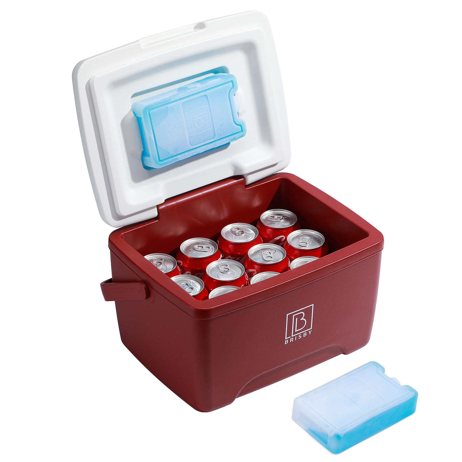 Brisby 8 liter koelbox met 2 koelelementen - Red