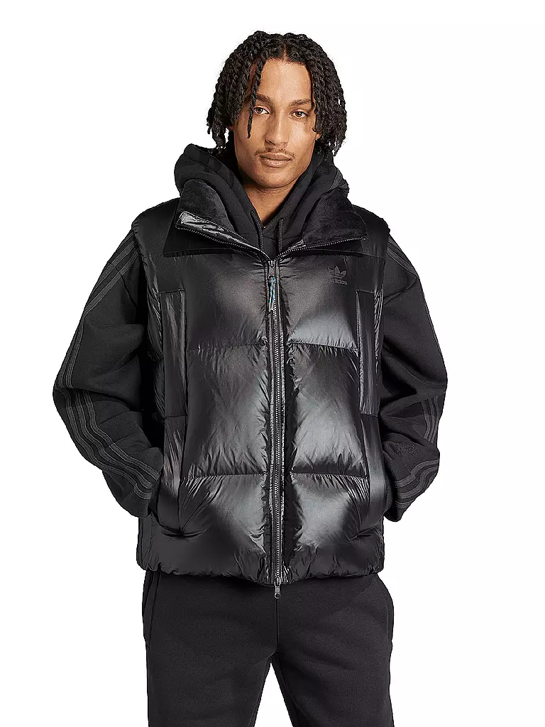 ADIDAS ORIGINALS Daunensteppgilet schwarz