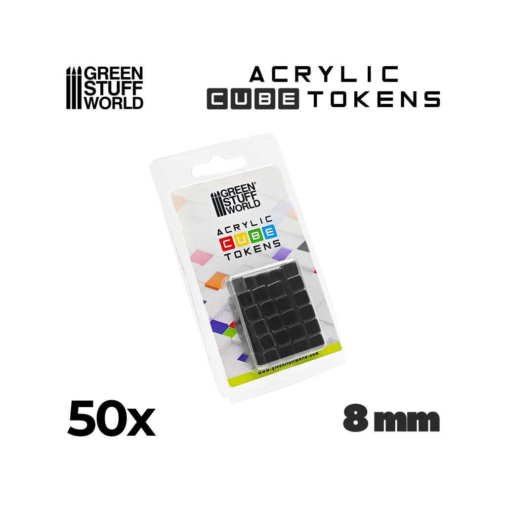 Set de 50 Cubes Transparents 8mm