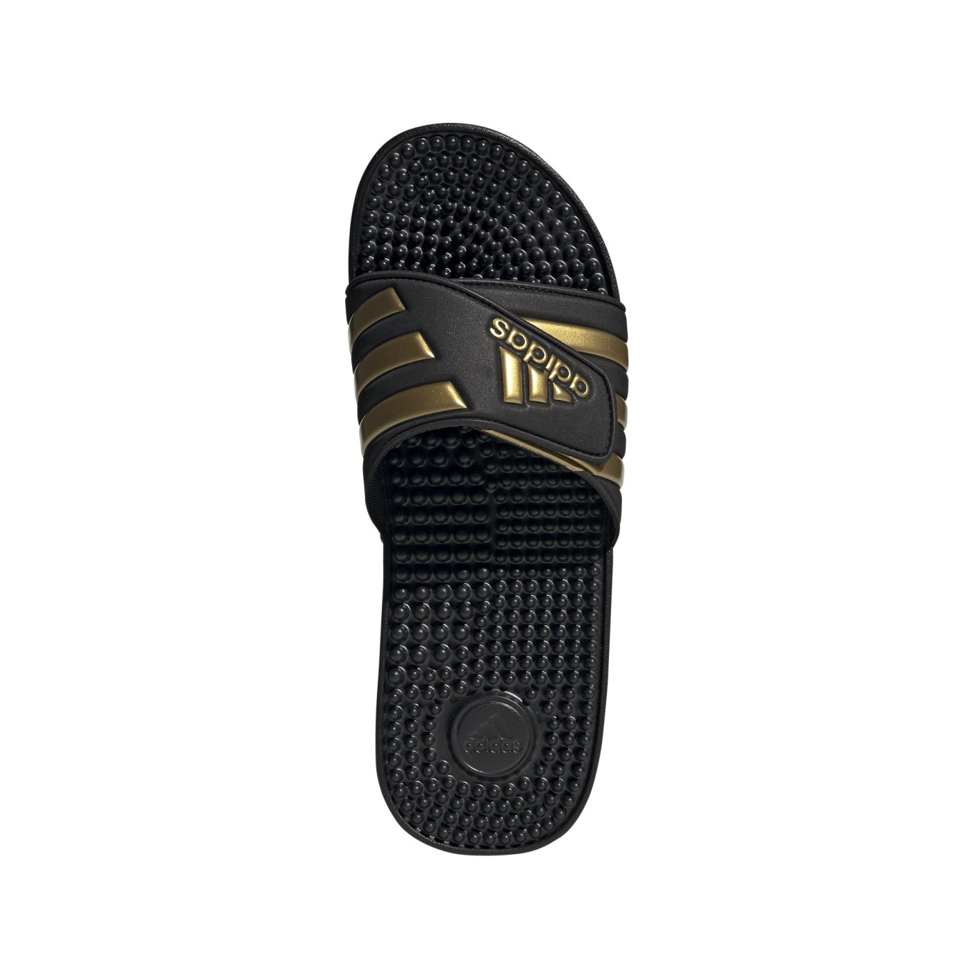 Adidas Adissage Slippers Zwart Goud
