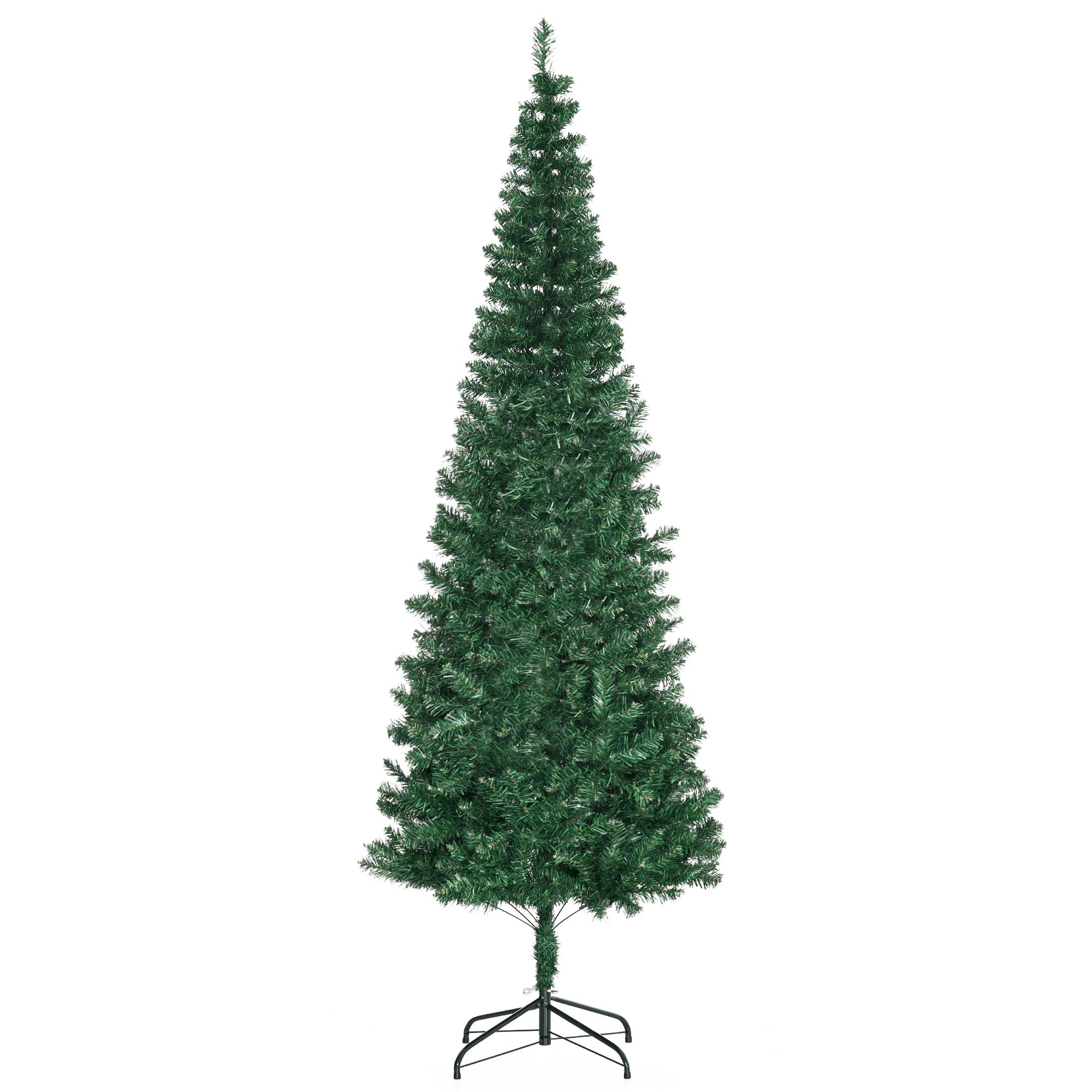 HOMCOM Tannenbaum mit Metallständer grün 81 x 210 cm (ØxH)