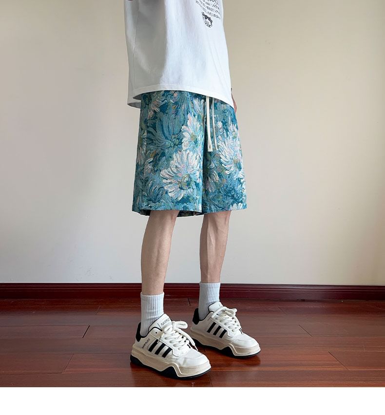 Bay Go Mall - Bloemenshorts met trekkoord in de taille