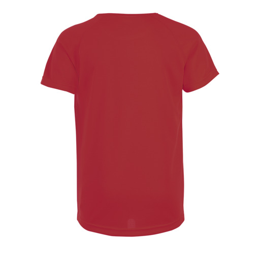 Camiseta esportiva com mangas raglan