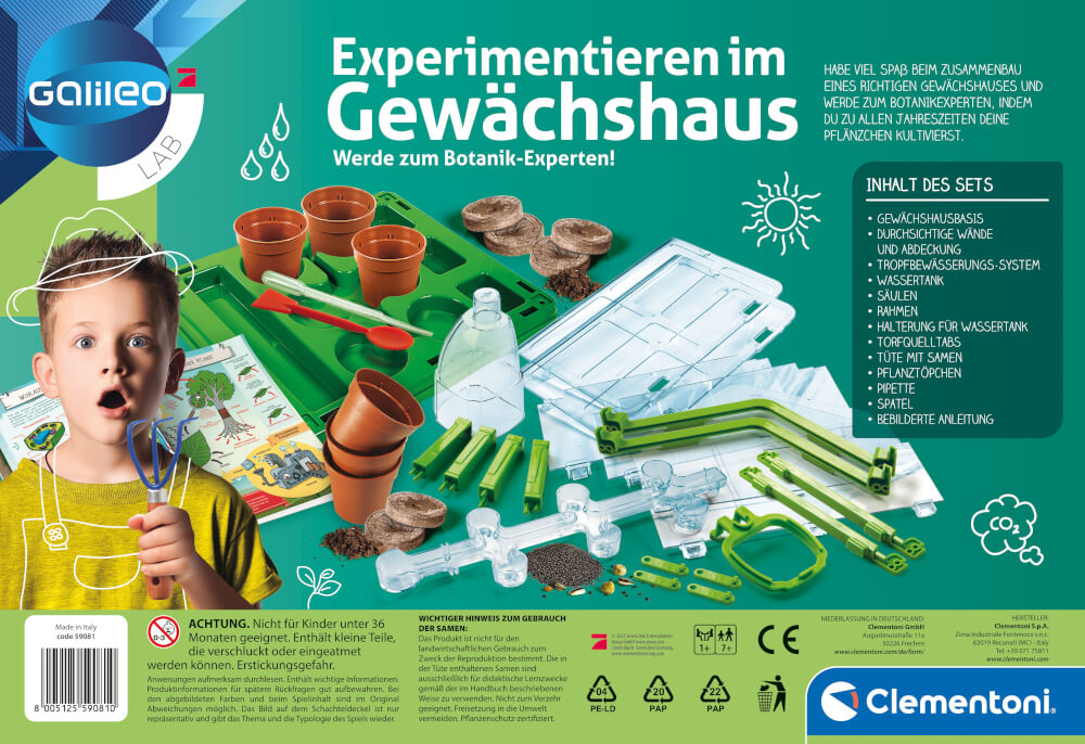 Clementoni Galileo - Experimentieren im Gewächshaus