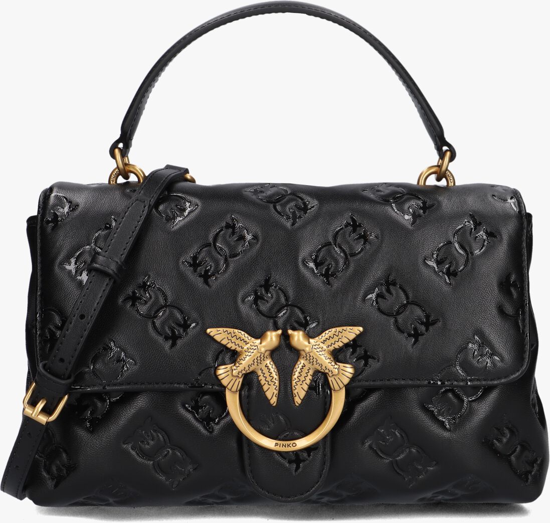 zwarte pinko schoudertas love lady puff