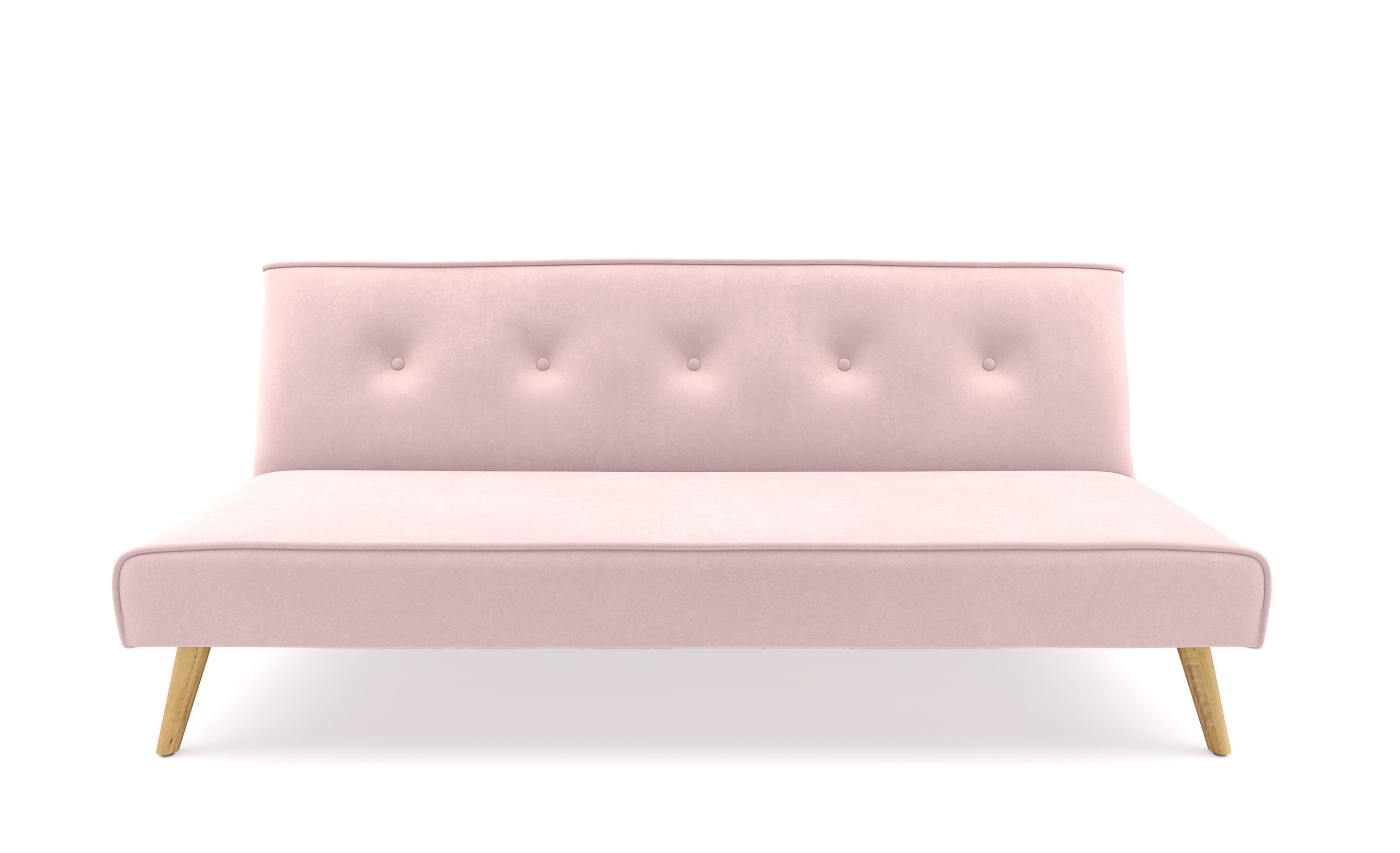 Schlafsofa Samt LEA rosa