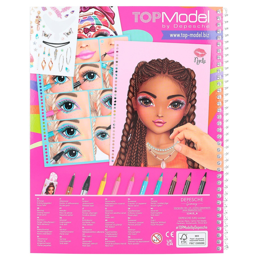 TOPModel: Gestalte dein eigenes Make-up-Malbuch